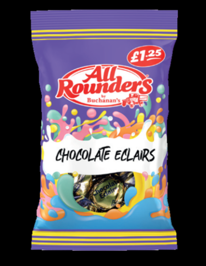 All Rounders Chocolate Eclairs 80g