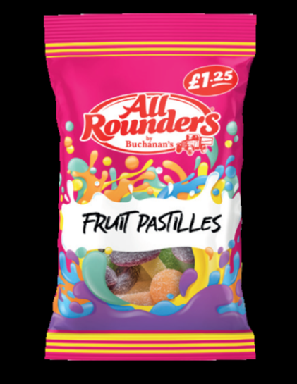 All Rounders Fruit Pastilles 100g