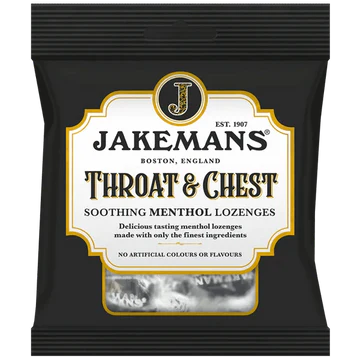 Jakemans Throat & Chest Soothing Menthol Lozenges 73g
