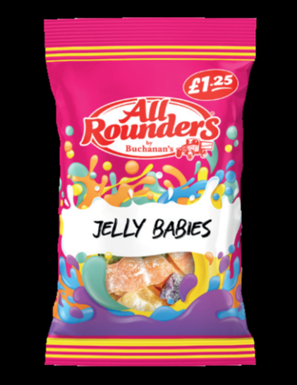 All Rounders Jelly babies 100g