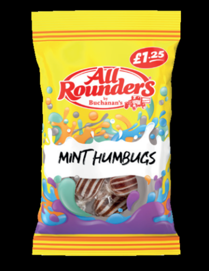 All Rounders Mint Humbugs 100g