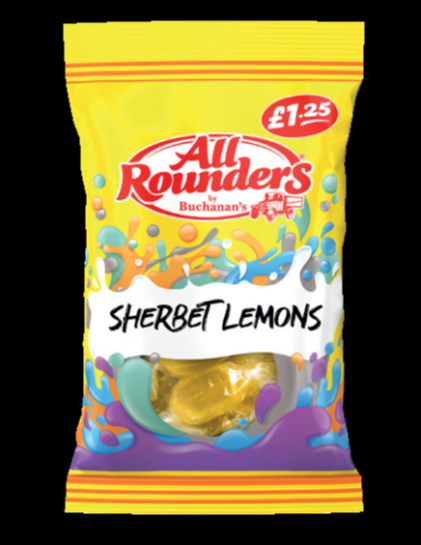 All Rounders Sherbet Lemons 100g