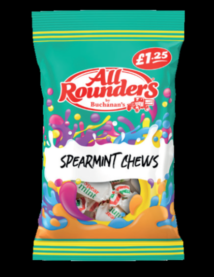 All Rounders Spearmint Chews 100g