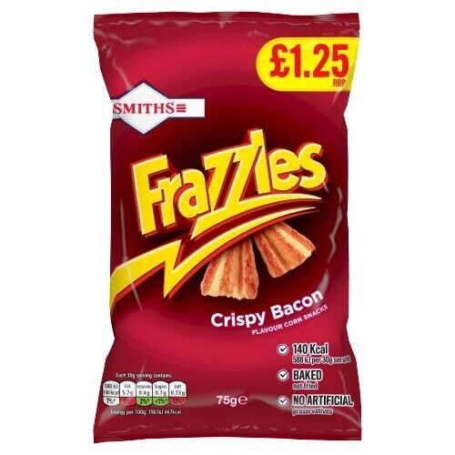 Frazzles Crispy Bacon 75g Bag