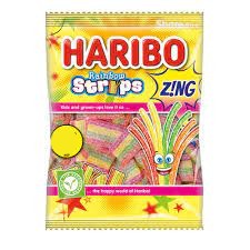 Haribo Rainbow Strips 130g Bag