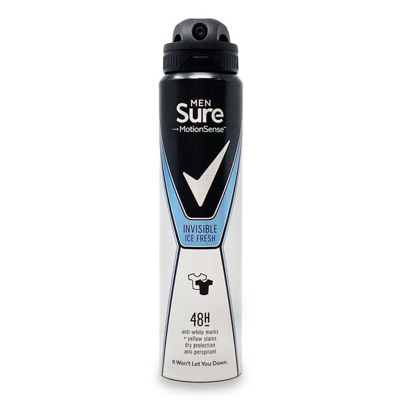 Sure For Men Invisible Ice Fresh Anti -Perspirant Spray 150 ML