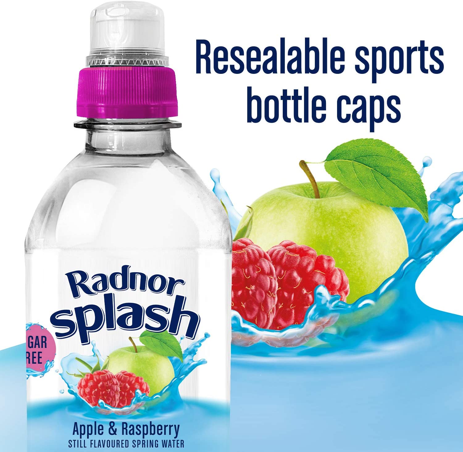 Radnor Splash Apple & Raspberry Still Flavoured Spring Water 500ml